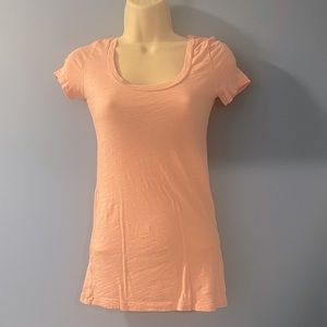 American Eagle Outfitters Scoop Neck Tee - Pale Pink